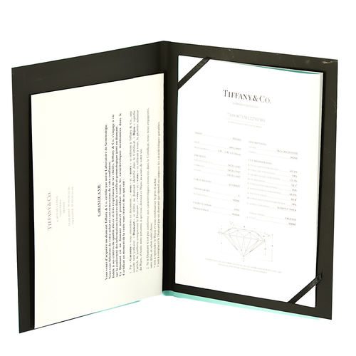 Tiffany & Co. Bague solitaire en platine et diamant 0.20 carat
