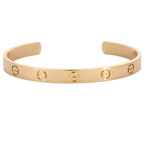 Bracelet CARTIER - Love - Bracelet en or rose ouvert 58 Facettes DV26766-1