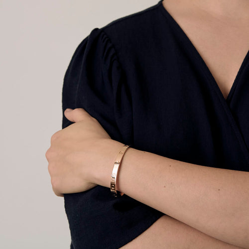 Bracelet CARTIER - Love - Bracelet en or rose ouvert 58 Facettes DV26766-1