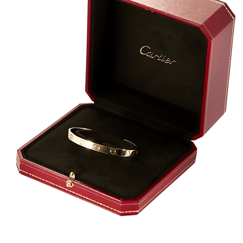 Bracelet CARTIER - Love - Bracelet en or rose ouvert 58 Facettes DV26766-1