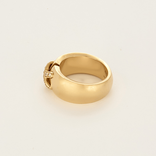 Bague 53 CHAUMET - Liens - Bague en or jaune et diamants 58 Facettes DV28402-1