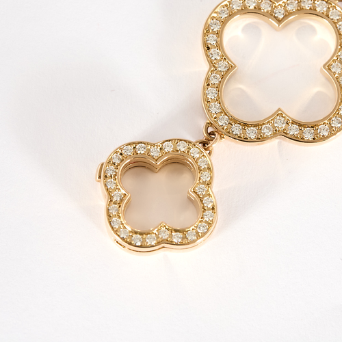 Montre Van Cleef & Arpels Alhambra or rose, nacre et diamants