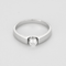 Bague 56 Bague solitaire en or gris et diamant 0.30 carat 58 Facettes DV27556-8