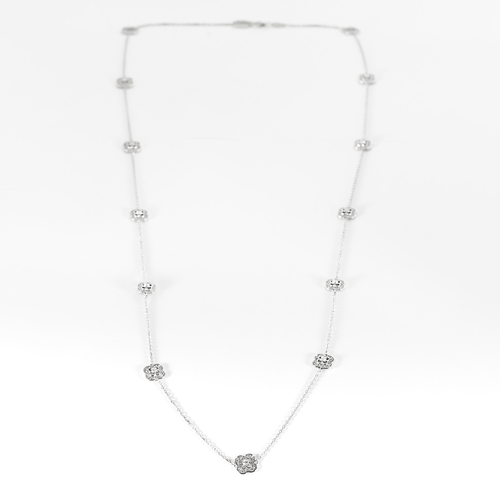 Collier Mauboussin - Chance of My Life - Sautoir en or blanc et diamants 58 Facettes DV28402-4