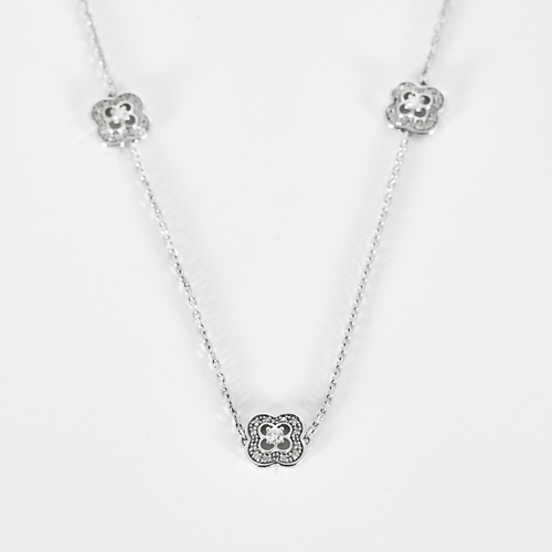 Collier Mauboussin - Chance of My Life - Sautoir en or blanc et diamants 58 Facettes DV28402-4