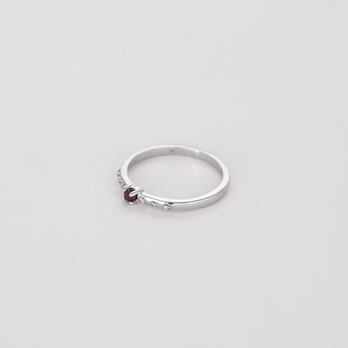 MAUBOUSSIN - Capsule d'émotions - Bague en or blanc, rubis et diamants