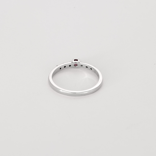 MAUBOUSSIN - Capsule d'émotions - Bague en or blanc, rubis et diamants