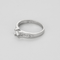 Bague solitaire en or gris diamant 0.20 carat environ.