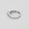 Bague solitaire en or gris diamant 0.20 carat environ.