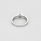 Bague solitaire en or gris diamant 0.20 carat environ.
