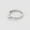 Bague solitaire en or gris diamant 0.20 carat environ.