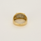 Importante bague jonc en or jaune, or blanc et diamants