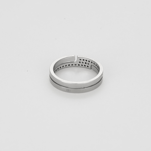 Bague 49 Dinh Van- Seventies - PM- Bague en or gris et diamants 58 Facettes DV26859-4-49-2