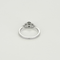 Bague 51,5 Bague Solitaire en or blanc, saphir vert et diamants 58 Facettes DV17636-1-515-5