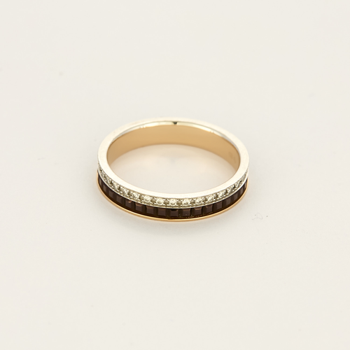 BOUCHERON - Quatre - Alliance en or rose, or gris et diamants