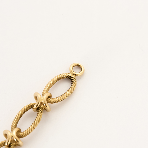 Elegant Bracelet en or jaune à maille torsadée