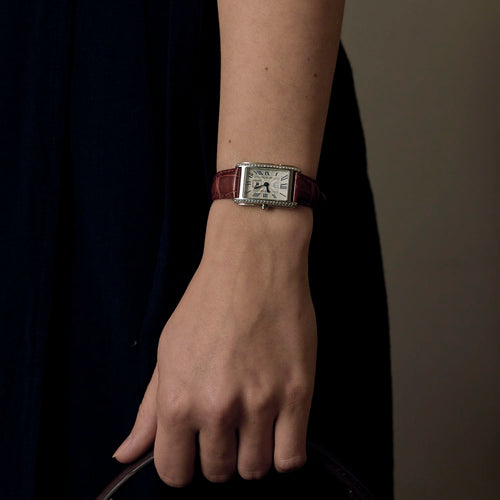 Montre LONGINES - Dolcevita en acier et diamants 58 Facettes DDV28310-5