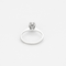 Bague solitaire en or gris et diamant 0.70 carat environ.
