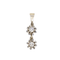Pendentif Pendentif or blanc diamants taille brillant 0,20 ct 58 Facettes J413