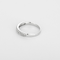 Demie alliance en or gris et diamants