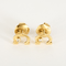 Boucles d'oreilles CARTIER- C - Paire de boucles d'oreilles en or jaune et diamants. Vintage. 58 Facettes DV29044-1
