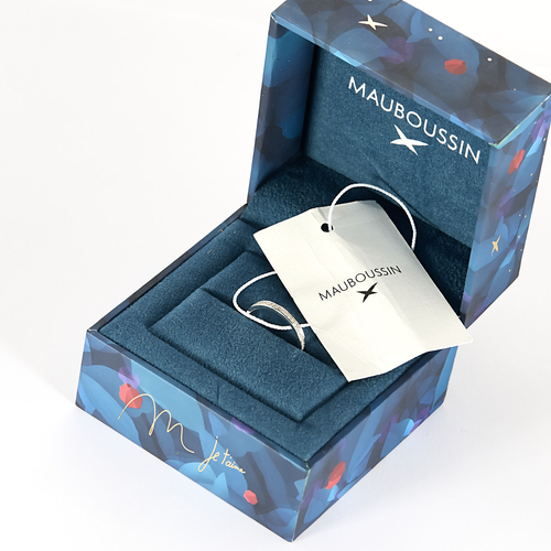 Mauboussin - Parce que je t'Adore - Alliance en or gris et diamants