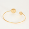 BVLGARI - Bvlgari Bvlgari - Bracelet jonc ouvert en or jaune, onyx et diamants