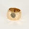 Bague 52 Bague moderniste en or rose et or noirci, diamants 58 Facettes DV0463-25