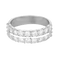 Bague 56 Bague double jonc en or gris et diamants 58 Facettes DV27556-3