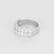 Bague 56 Bague double jonc en or gris et diamants 58 Facettes DV27556-3