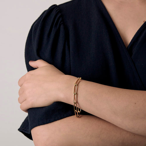 Bracelet Cartier, bracelet maille cheval en or jaune. Vintage. 58 Facettes DV28812-2