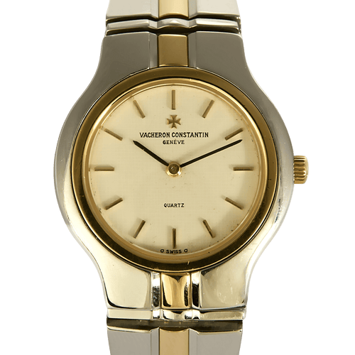 Montre VACHERON CONSTANTIN - Phidias - Montre en acier et plaqué or à boitier rond et à mouvement quartz 58 Facettes DV11451-23