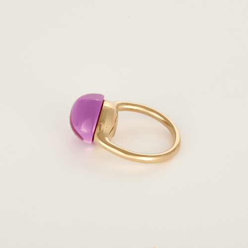 Bague 50 Pomellato – Rouge Passion – Bague en or rose 9K et rubis synthétique. 58 Facettes DV31009-1