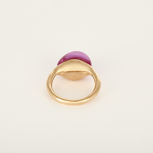 Bague 50 Pomellato – Rouge Passion – Bague en or rose 9K et rubis synthétique. 58 Facettes DV31009-1