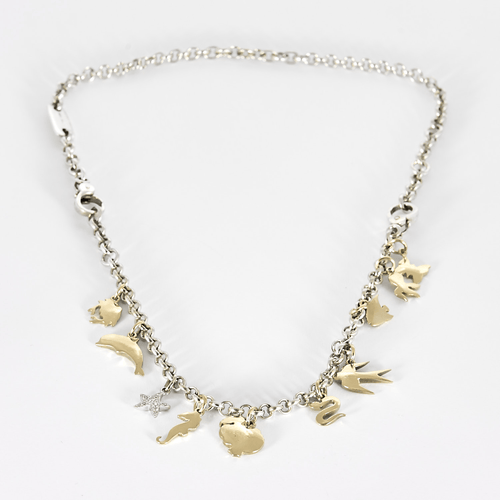 Collier DODO - Collier argent et pampille en or jaune 58 Facettes DV28077-12