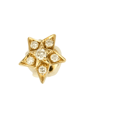 Boucles d'oreilles CHANEL – Comète Géode – Paire de Boucles d’Oreilles en or jaune et diamants. 58 Facettes DV28077-11
