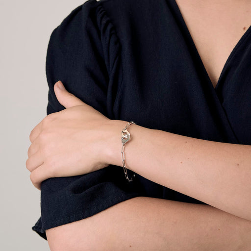 Bracelet DINH VAN - Bracelet Menottes R10 en or blanc 58 Facettes DV21779-5