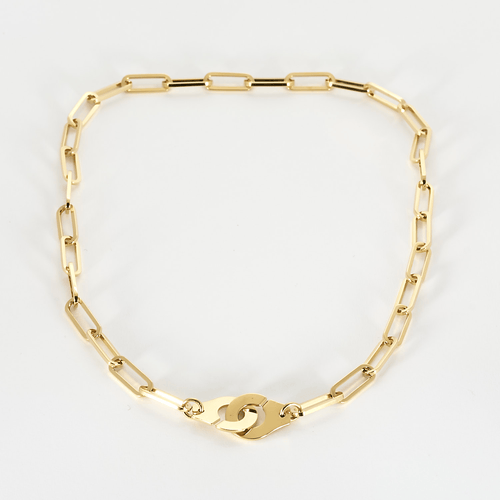 Collier DINH VAN - Menottes R15 - Modèle XL - Collier en or jaune 58 Facettes DV27580-1
