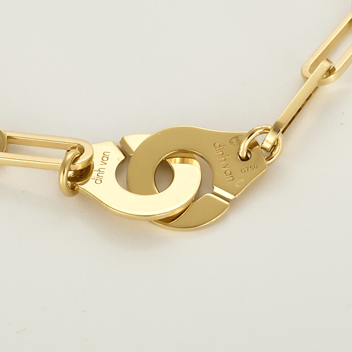 Collier DINH VAN - Menottes R15 - Modèle XL - Collier en or jaune 58 Facettes DV27580-1