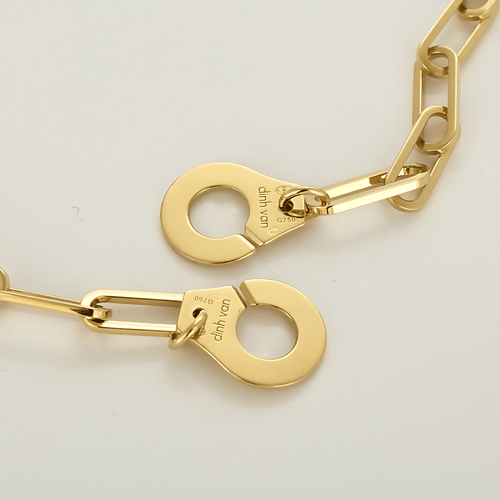 Collier DINH VAN - Menottes R15 - Modèle XL - Collier en or jaune 58 Facettes DV27580-1