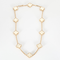 Collier Vintage Alhambra 10 motifs or rose et nacre