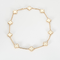 Collier Vintage Alhambra 10 motifs or rose et nacre