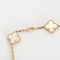 Collier Vintage Alhambra 10 motifs or rose et nacre