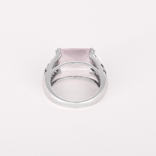 Bague 50 MAUBOUSSIN – Ma princesse d’amour – Bague en or gris, améthyste et diamants. 58 Facettes DV31009-2