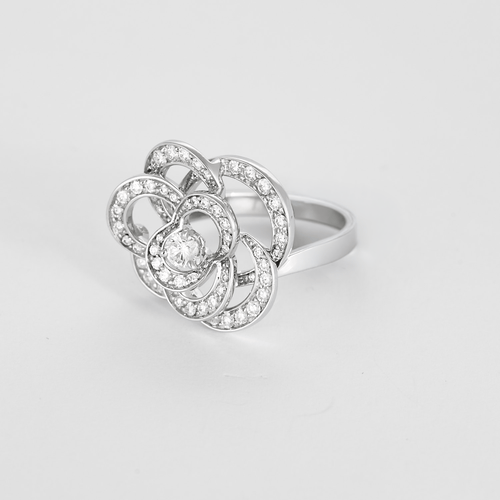 Bague en Or blanc 18k Diamant