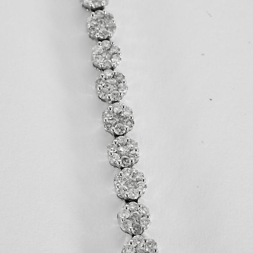 Collier en Or blanc 18k Diamant