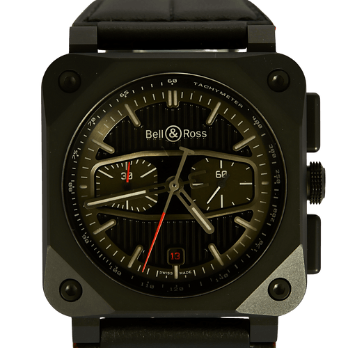 Montre Bell & Ross BR-03 Chrono Blacktrack 58 Facettes DV31084-1