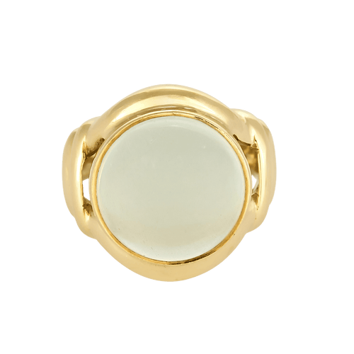 FRED - Vintage - Bague en or jaune et pierre de lune cabochon