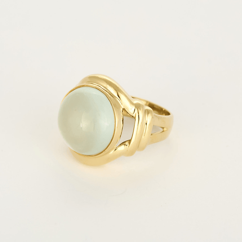 FRED - Vintage - Bague en or jaune et pierre de lune cabochon