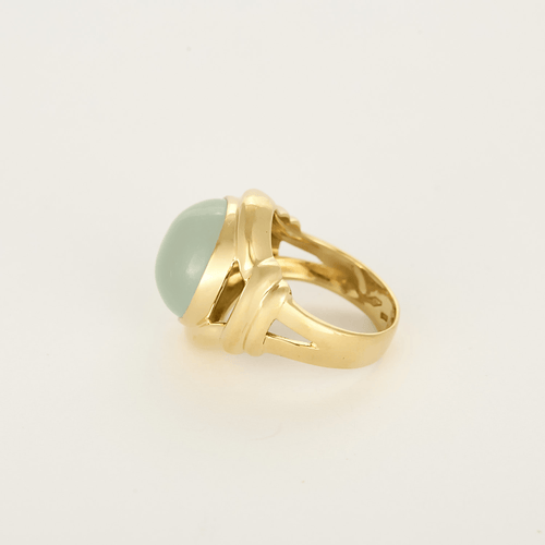 FRED - Vintage - Bague en or jaune et pierre de lune cabochon